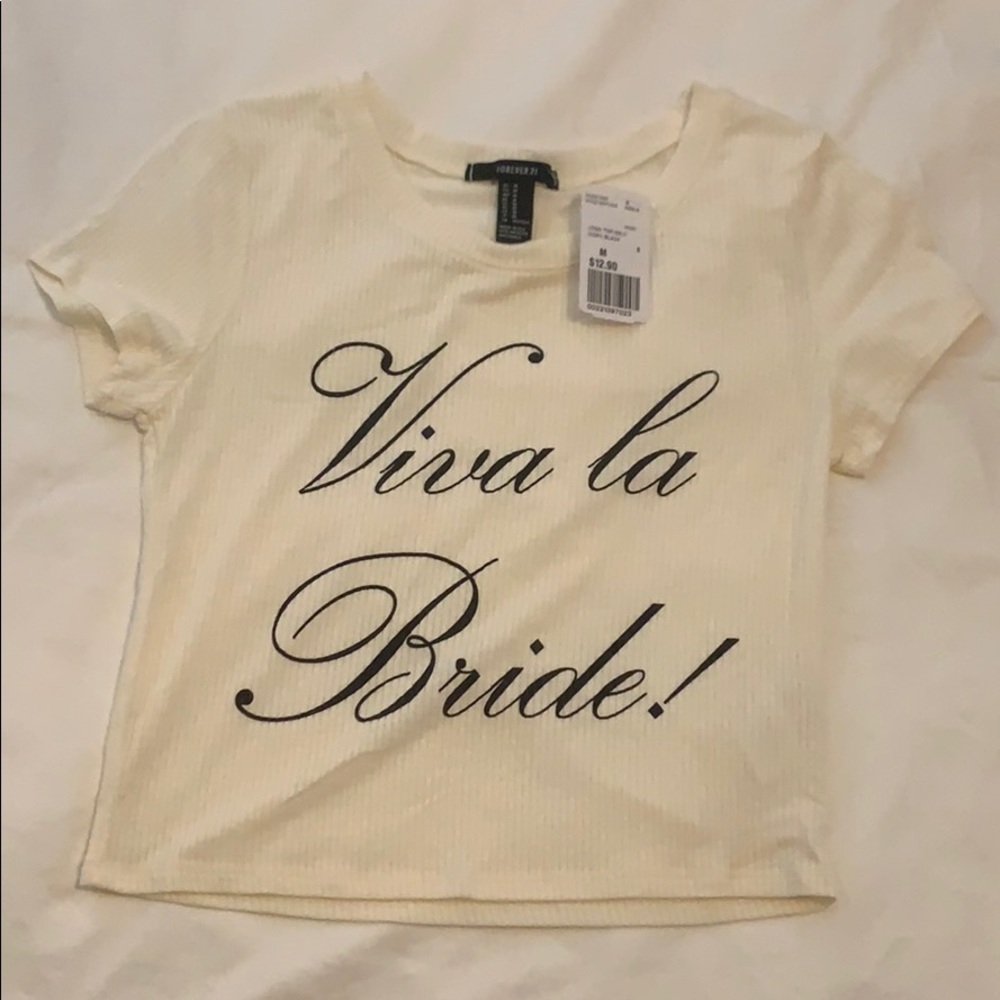 New with tags Viva la Bride crop top size Medium.